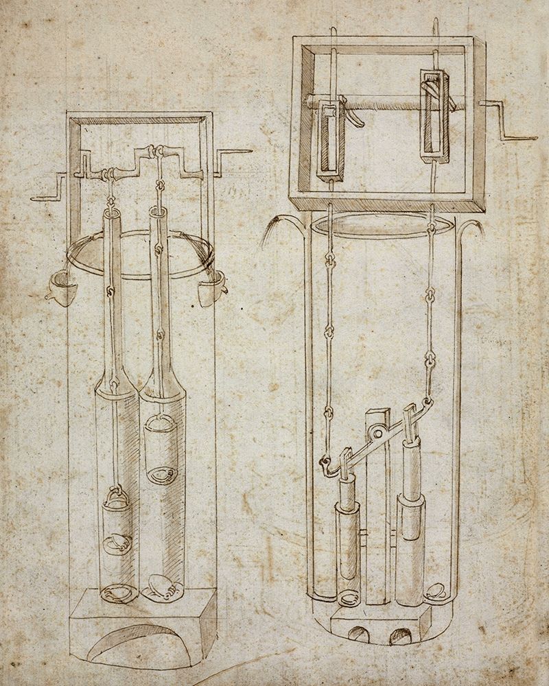 Folio 5: two piston pumps art print by Francesco di Giorgio Martini for $57.95 CAD