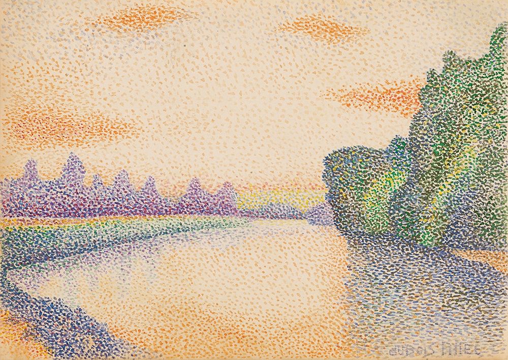 The Banks of the Marne at Dawn art print by Dubois-Pillet Albert for $57.95 CAD