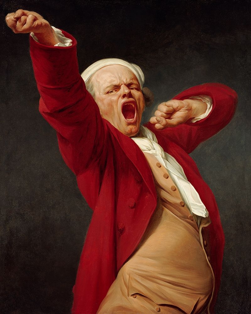 Self-Portrait, Yawning art print by Joseph Ducreux for $57.95 CAD