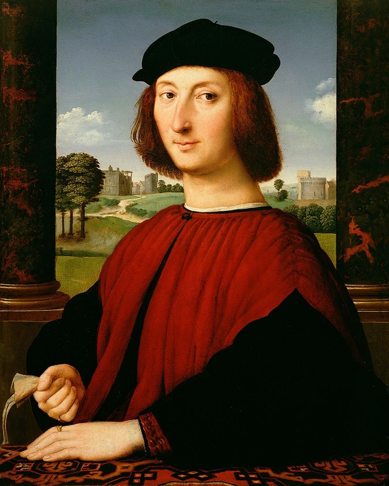Portrait of a Young Man in Red art print by Raffaello Sanzio for $57.95 CAD