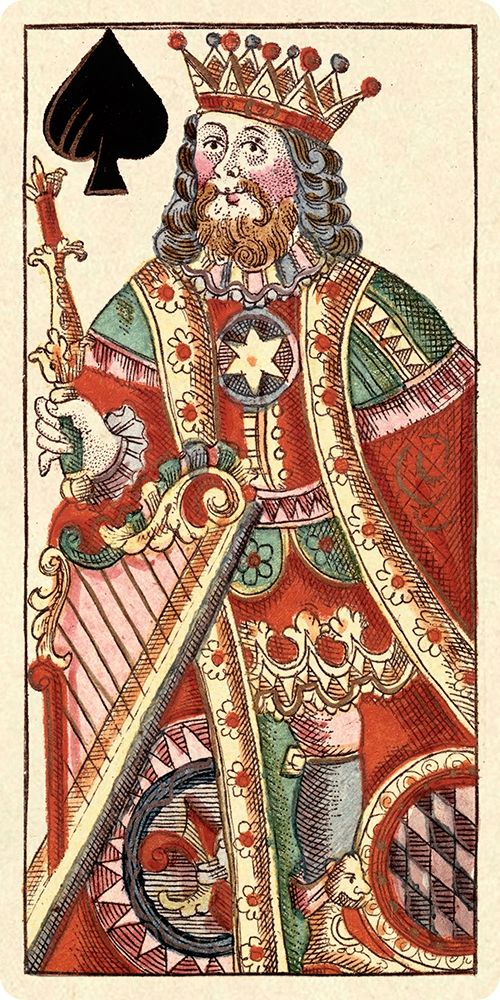 King of Spades (Bauern Hochzeit Deck) art print by Andreas Benedictus Gobl for $57.95 CAD