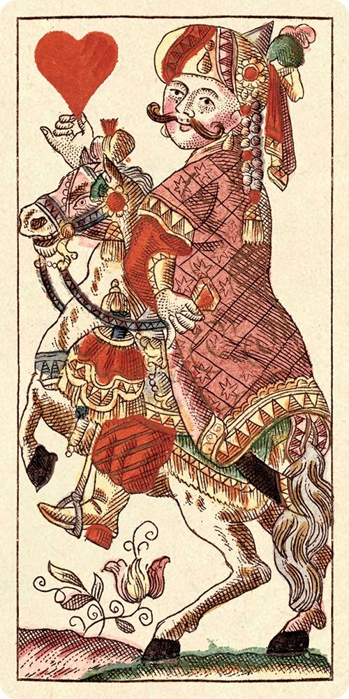 Knight of Hearts (Bauern Hochzeit Deck) art print by Andreas Benedictus Gobl for $57.95 CAD