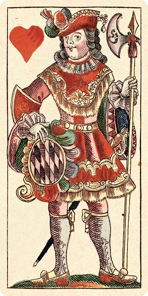 Knave of Hearts (Bauern Hochzeit Deck) art print by Andreas Benedictus Gobl for $57.95 CAD