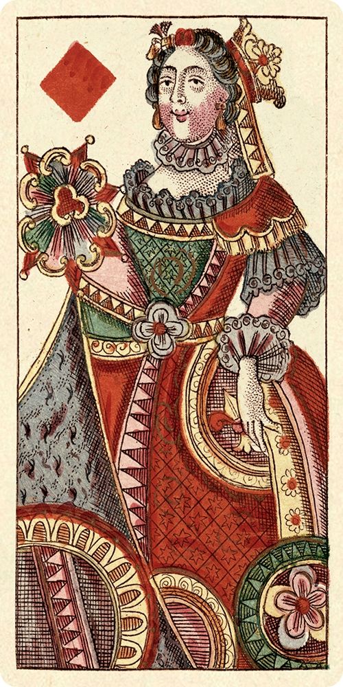 Queen of Diamonds (Bauern Hochzeit Deck) art print by Andreas Benedictus Gobl for $57.95 CAD