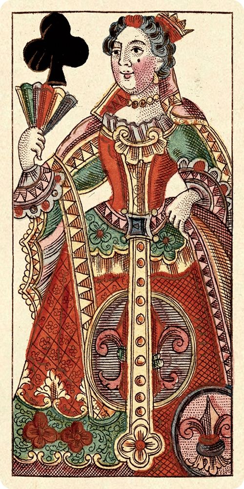 Queen of Clubs (Bauern Hochzeit Deck) art print by Andreas Benedictus Gobl for $57.95 CAD