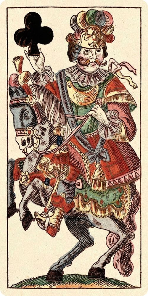 Knight of Clubs (Bauern Hochzeit Deck) art print by Andreas Benedictus Gobl for $57.95 CAD