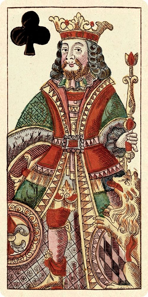 King of Clubs (Bauern Hochzeit Deck) art print by Andreas Benedictus Gobl for $57.95 CAD