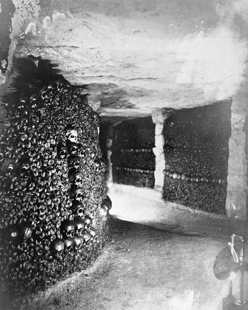 Paris, 1861 - View in the Catacombs art print by Gaspard Felix Tournachon for $57.95 CAD