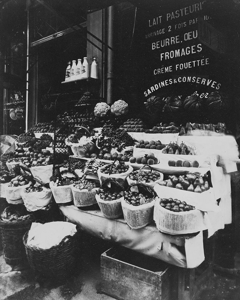 Paris, 1908-1912 - Produce Display, rue Sainte-Opportune art print by Eugene Atget for $57.95 CAD