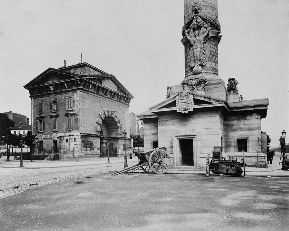 Paris, 1903-1904 - Ancienne Barriere du Trone (Tollbooth Pavilion and Column) art print by Eugene Atget for $57.95 CAD