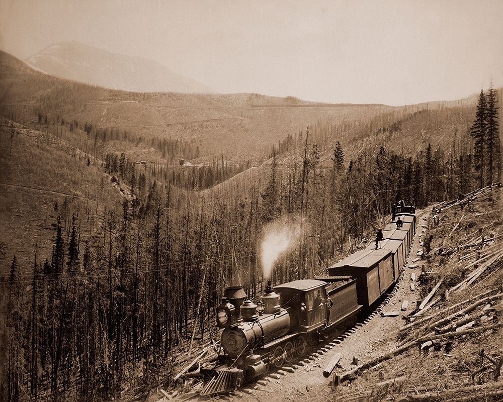 Marshall Pass, Colorado, Westside, 1880-1881 art print by William Henry Jackson for $57.95 CAD