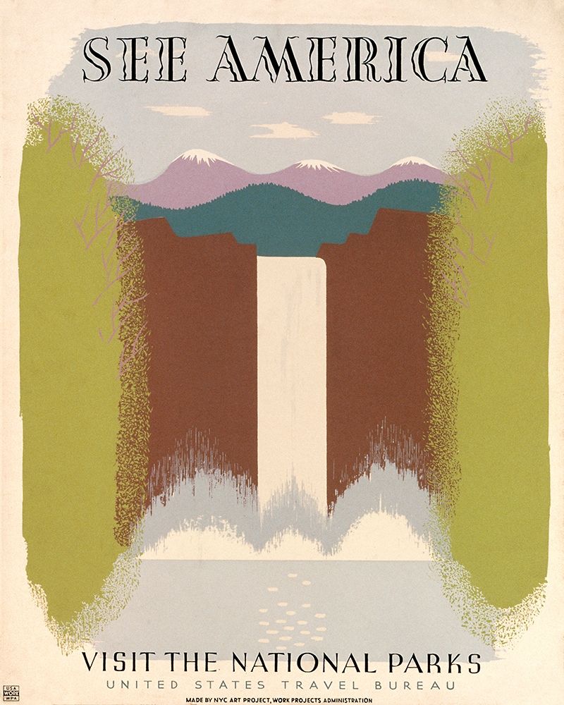 See America Visit the National Parks, ca. 1936-1940 art print by Harry Herzog for $57.95 CAD