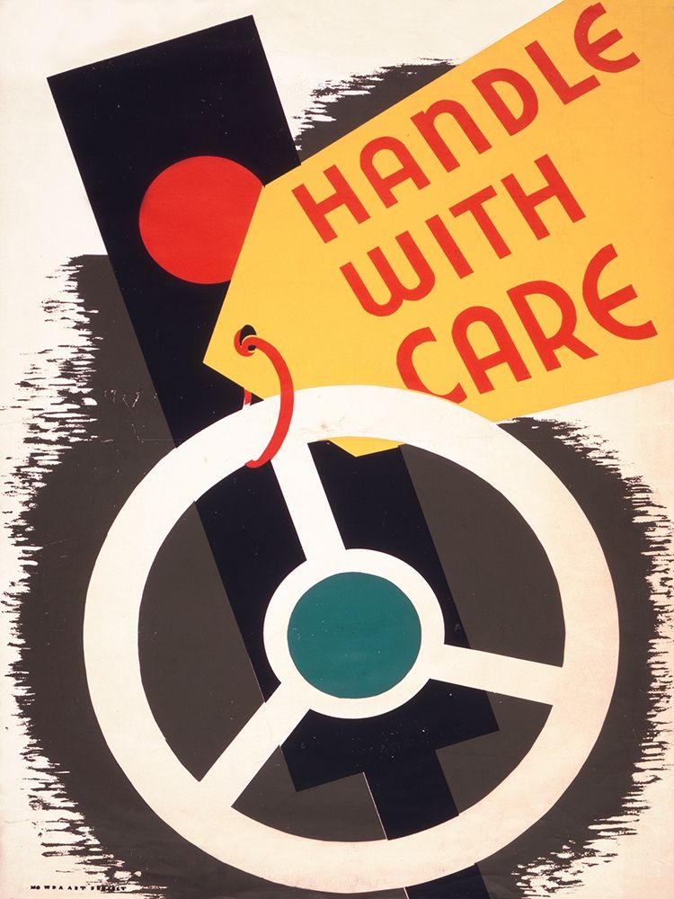 Handle with care art print by WPA for $57.95 CAD