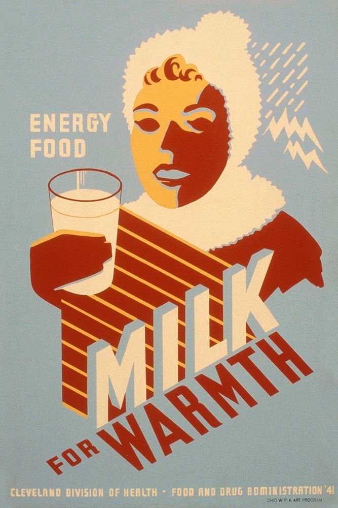 Milk - for warmth Energy food art print by WPA for $57.95 CAD