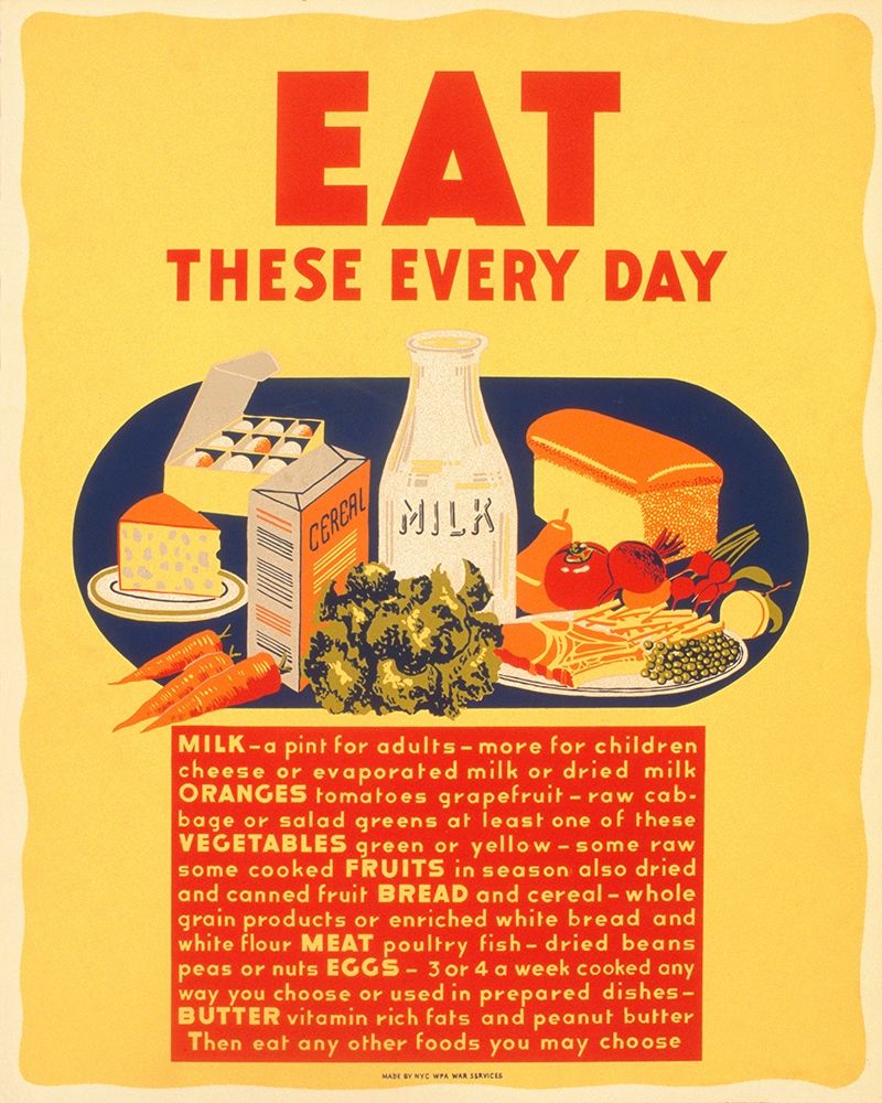 Eat these every day art print by WPA for $57.95 CAD