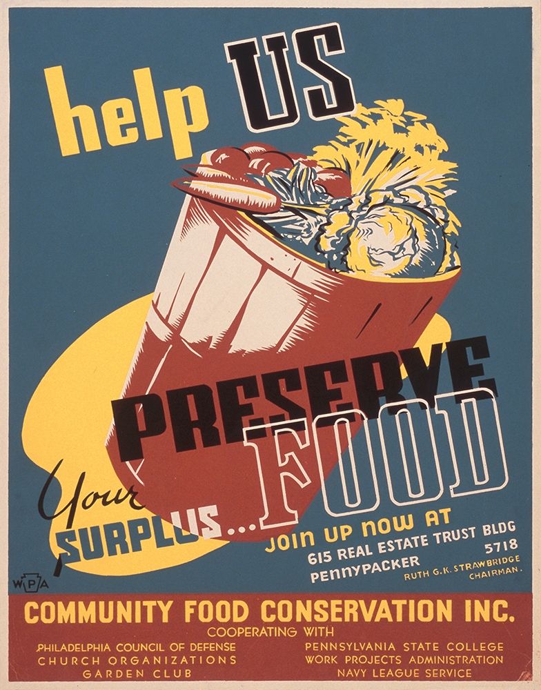 Help us preserve your surplus food art print by William Tasker for $57.95 CAD
