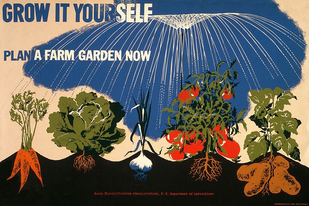 Grow it yourself - Plan a farm garden now art print by Herbert Bayer for $57.95 CAD