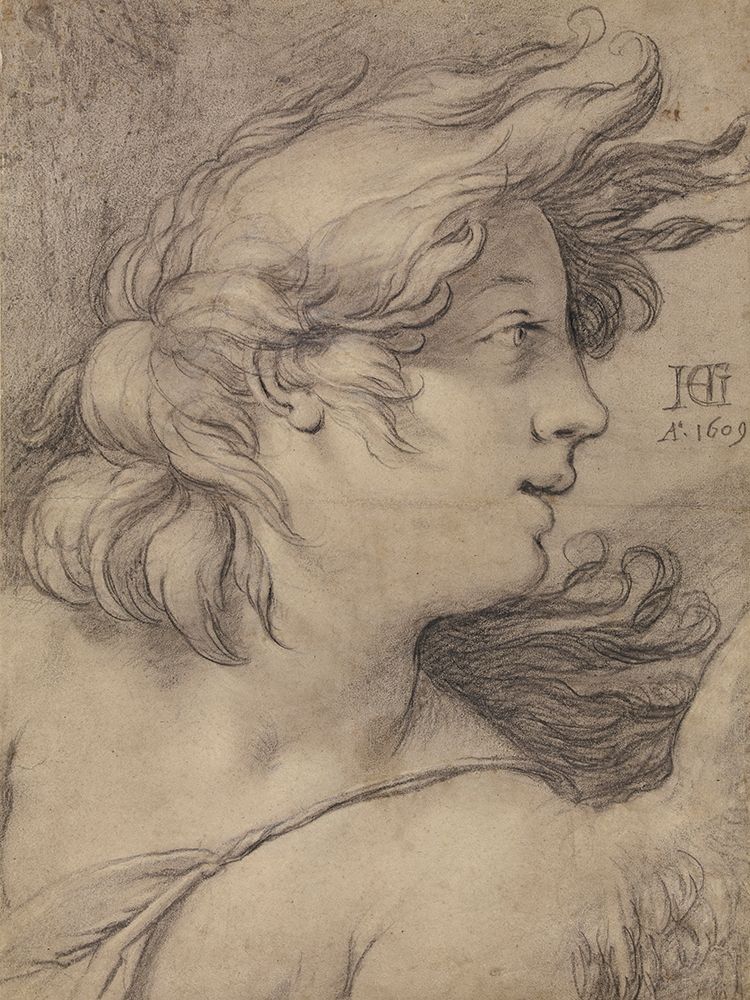 Bust of an Angel art print by Hendrick Goltzius for $57.95 CAD