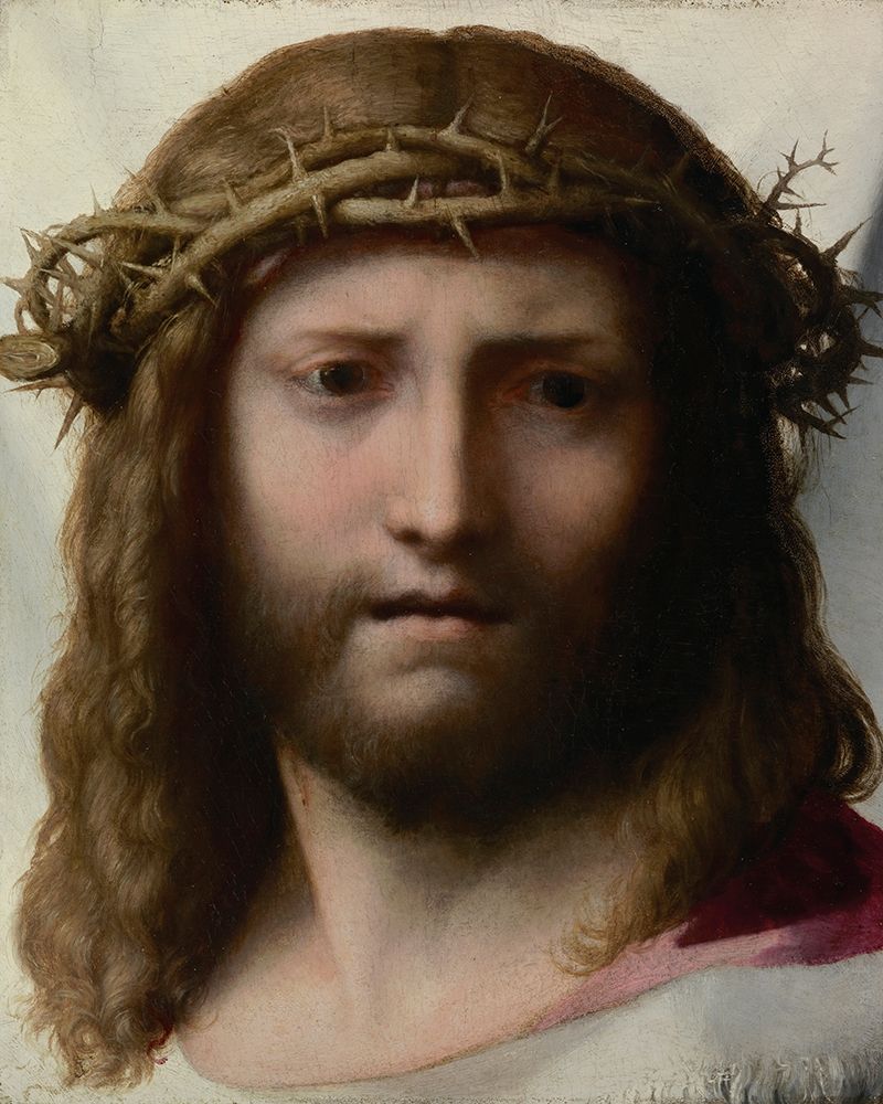 Head of Christ art print by Antonio Allegri for $57.95 CAD