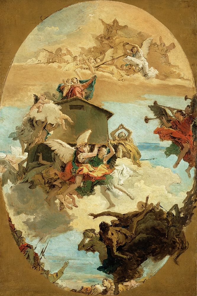 The Miracle of the Holy House of Loreto art print by Giovanni Battista Tiepolo for $57.95 CAD