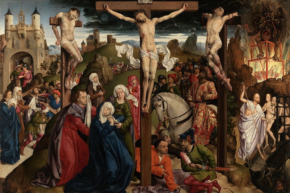 The Crucifixion art print by Master Dreux Bude for $57.95 CAD