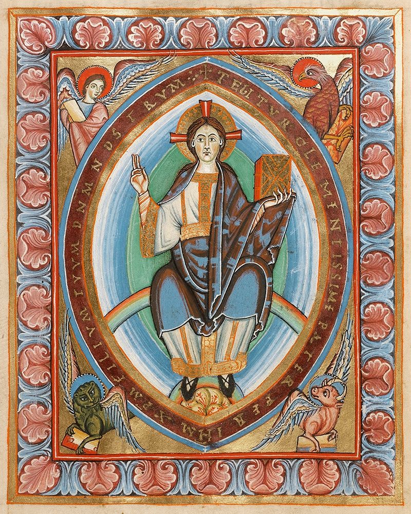 Christ in Majesty art print by Unknown 11th Century Illuminator for $57.95 CAD