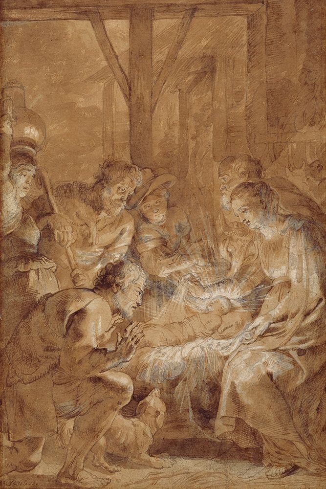 The Adoration of the Shepherds art print by Peter Paul Rubens for $57.95 CAD