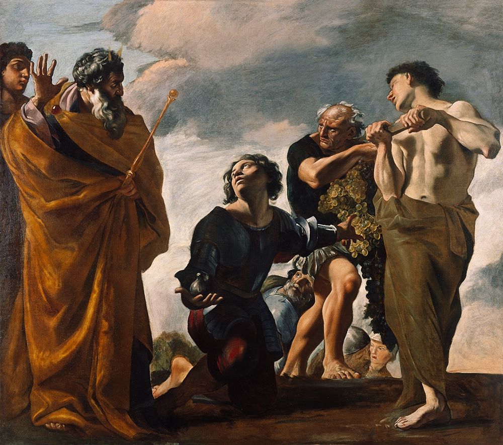 Moses and the Messengers from Canaan art print by Giovanni Lanfranco for $57.95 CAD