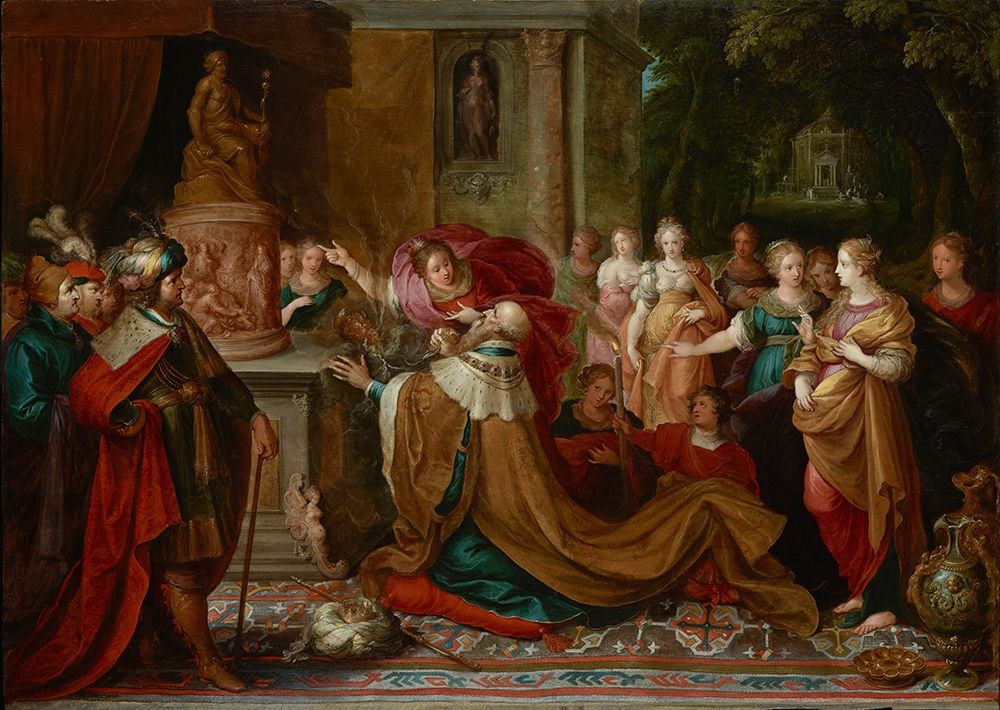 The Idolatry of Solomon art print by Frans Francken for $57.95 CAD