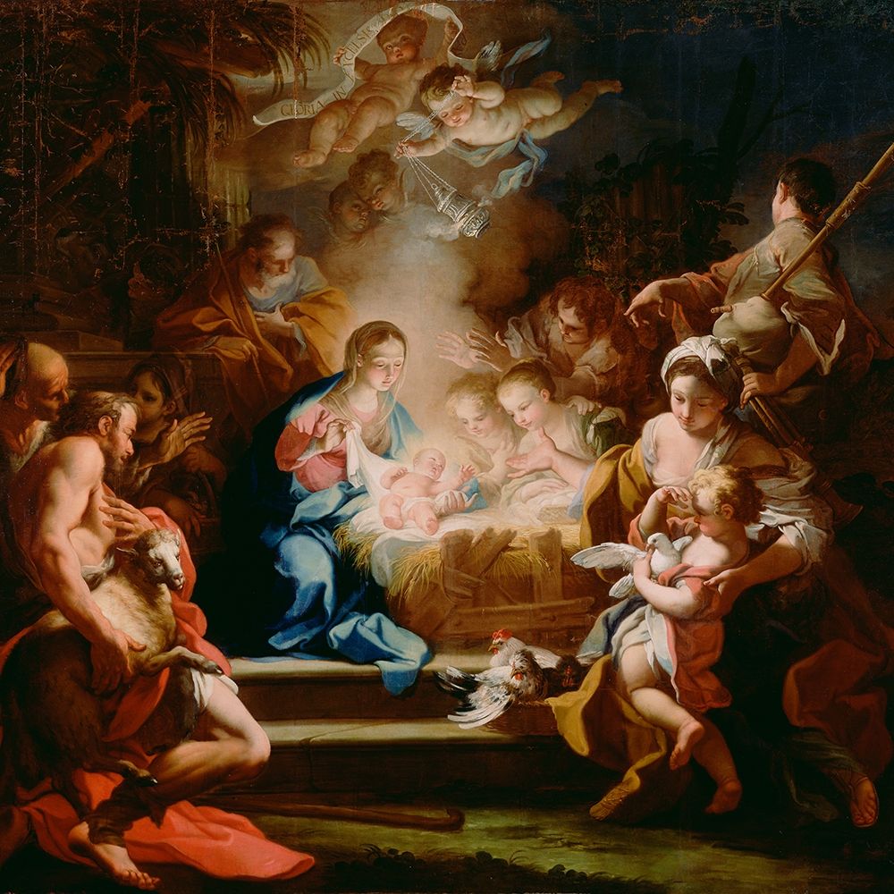 The Adoration of the Shepherds art print by Sebastiano Conca for $57.95 CAD
