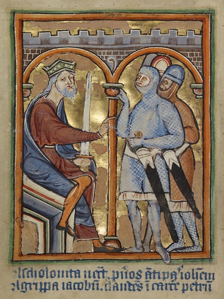 Herod Giving Orders to His Soldiers art print by Unknown 12th Century English Illuminator for $57.95 CAD