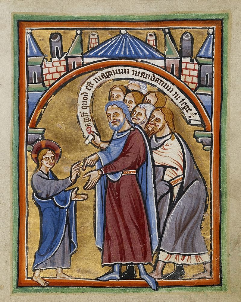 Christ Among the Doctors art print by Unknown 12th Century English Illuminator for $57.95 CAD