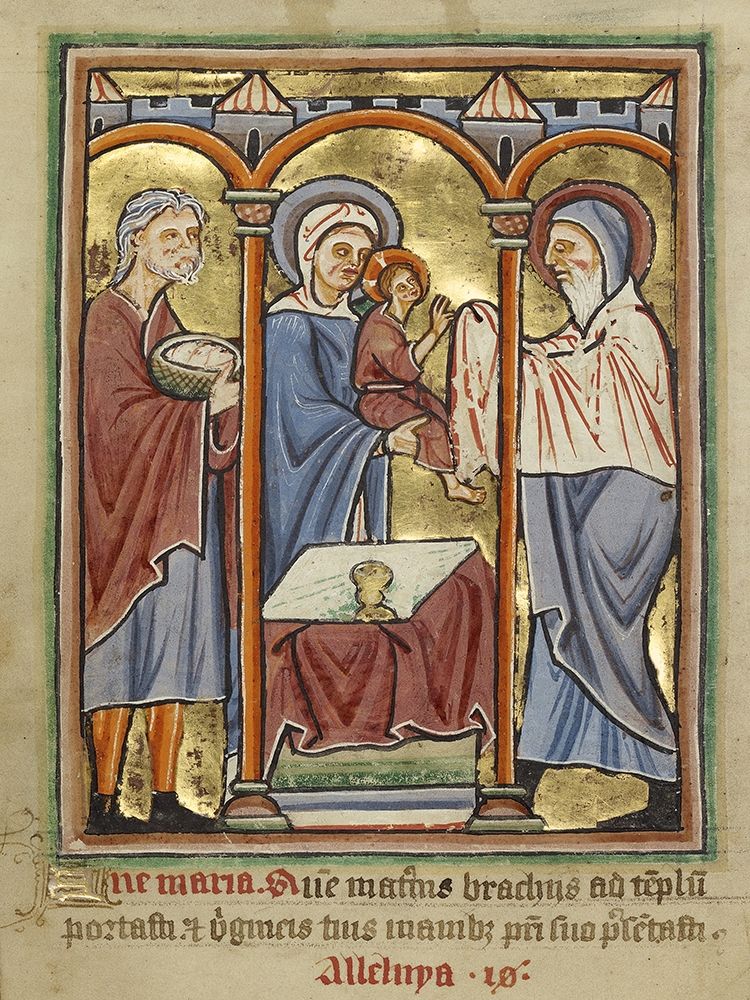 The Presentation in the Temple art print by Unknown 12th Century English Illuminator for $57.95 CAD