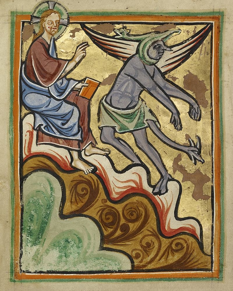 The Third Temptation art print by Unknown 12th Century English Illuminator for $57.95 CAD