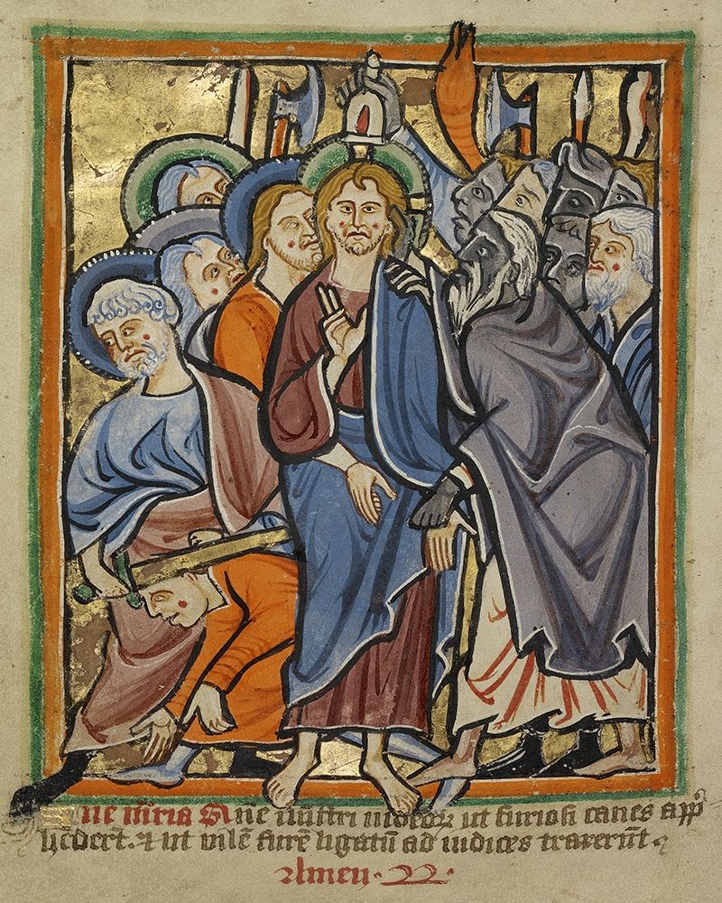 The Betrayal art print by Unknown 12th Century English Illuminator for $57.95 CAD
