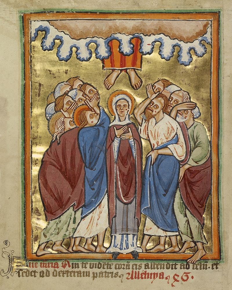 The Ascension art print by Unknown 12th Century English Illuminator for $57.95 CAD