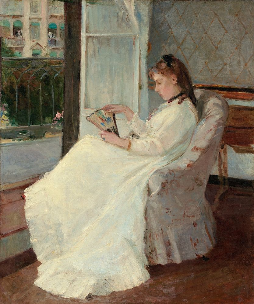 The Artists Sister at a Window, 1869 art print by Berthe Morisot for $57.95 CAD