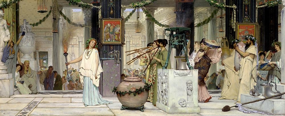 The Vintage Festival, 1871 art print by Sir Lawrence Alma-Tadema for $57.95 CAD