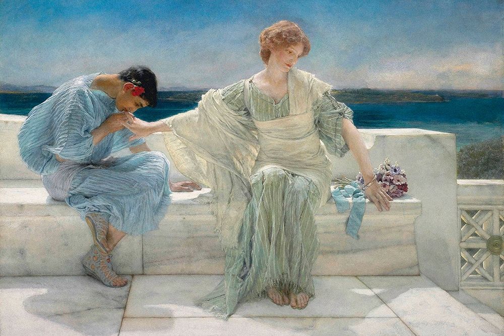 Ask Me No More, 1906 art print by Sir Lawrence Alma-Tadema for $57.95 CAD