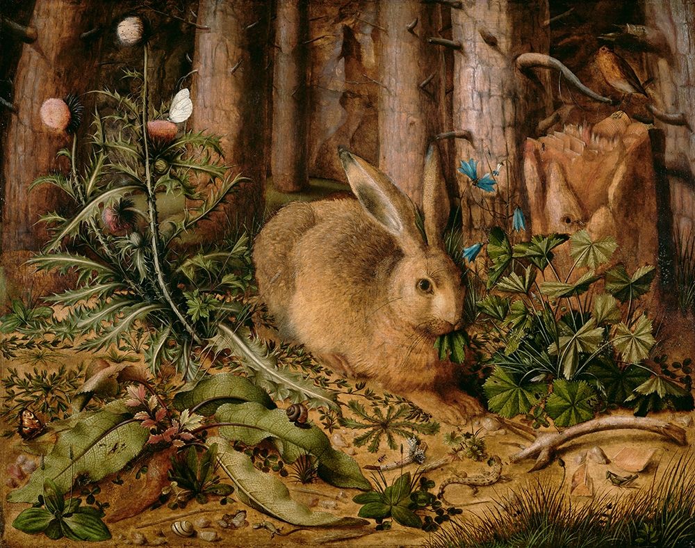 A Hare in the Forest art print by Hans Hoffmann for $57.95 CAD