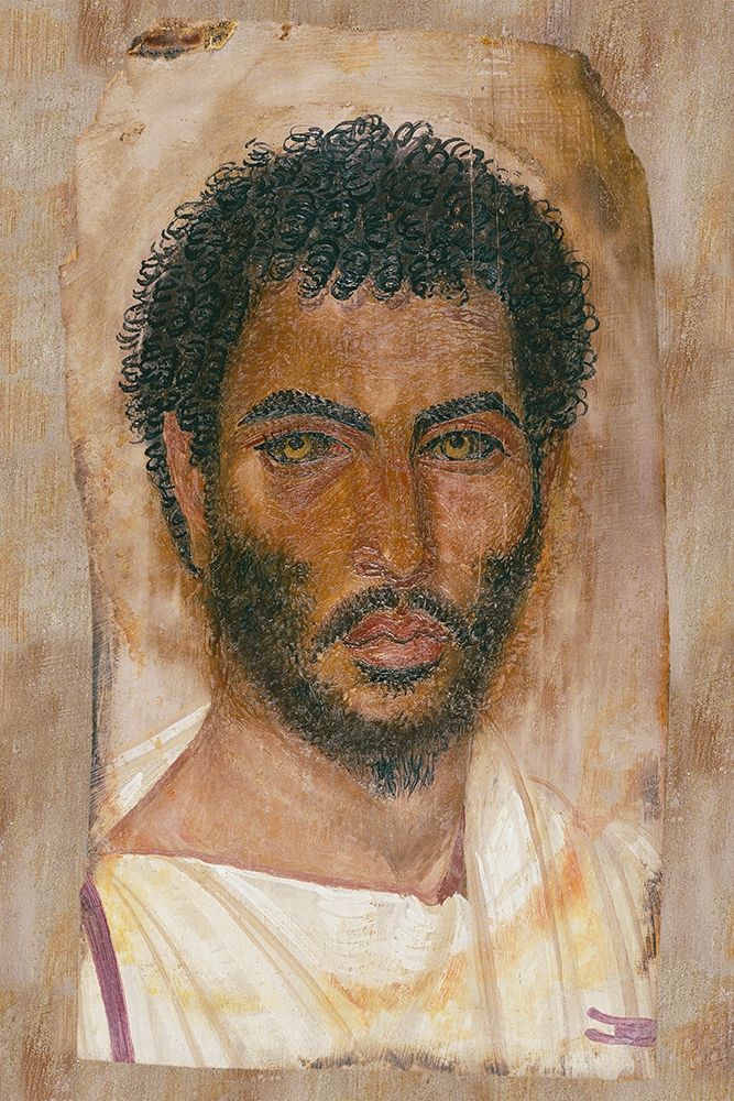 Mummy Portrait of a Bearded Man art print by Unknown 2nd Century Romano-Egyptian Artisan for $57.95 CAD