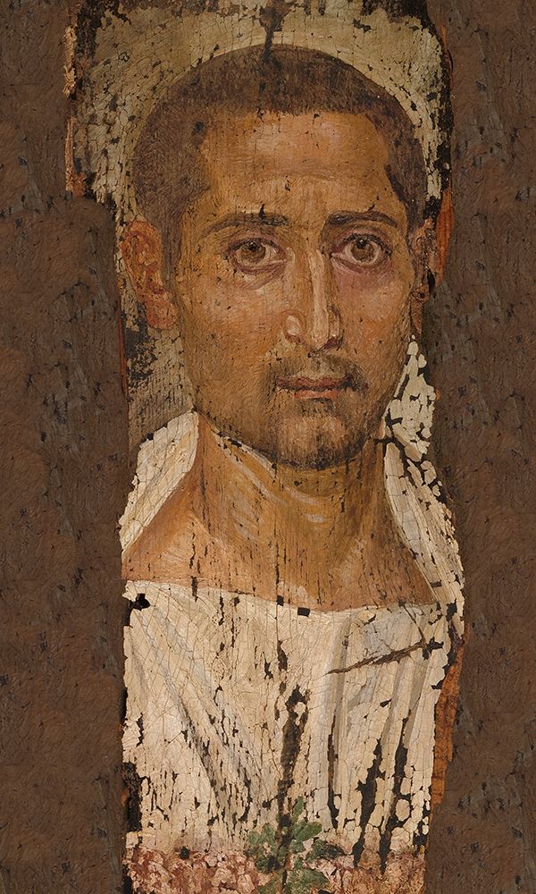 Mummy Portrait of a Bearded Man art print by Unknown 3rd Century Romano-Egyptian Artisan for $57.95 CAD