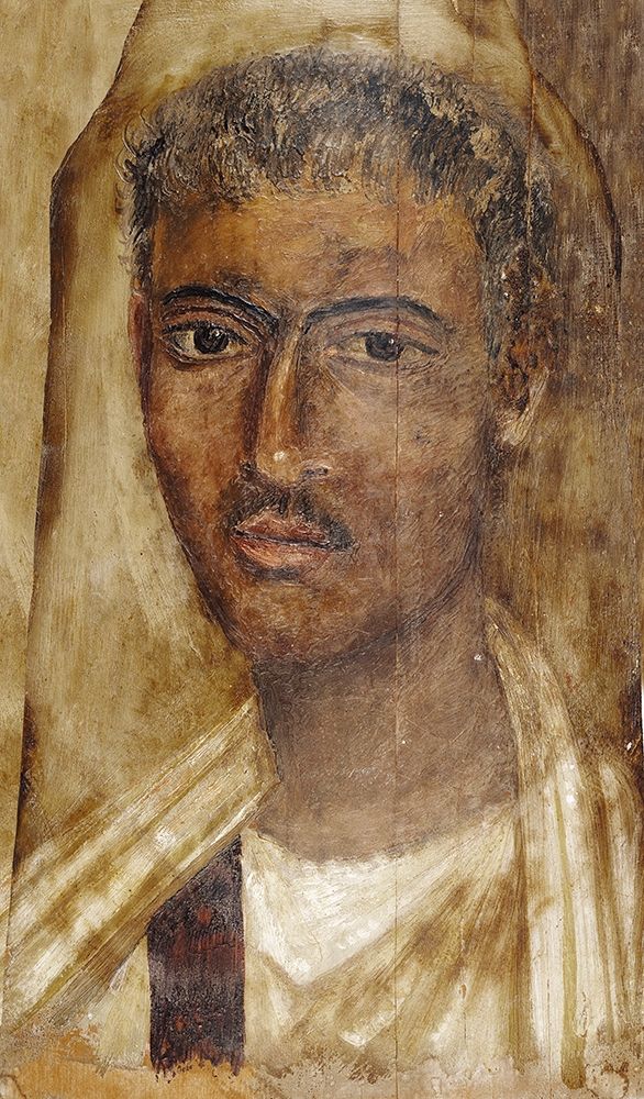 Mummy Portrait of a Man art print by Unknown 2nd Century Romano-Egyptian Artisan for $57.95 CAD