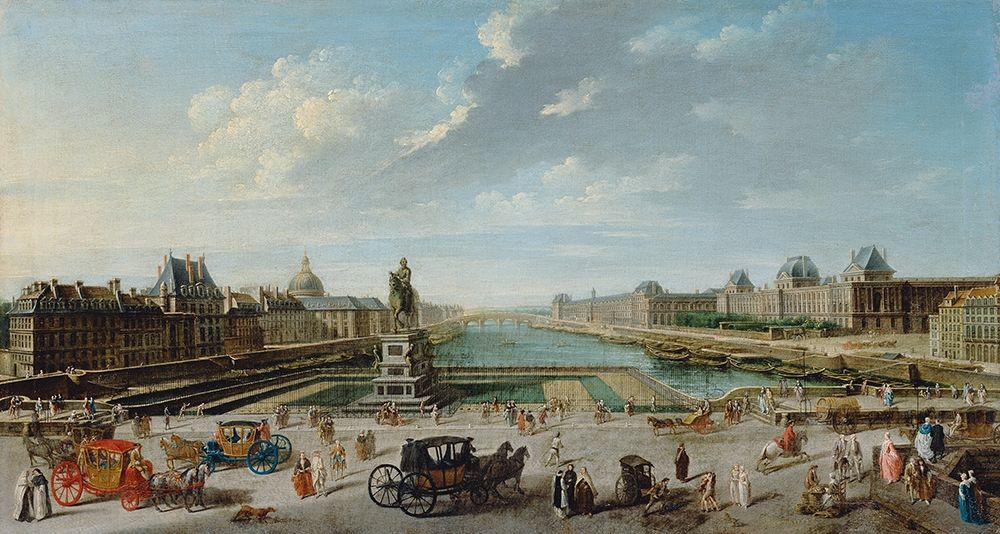 A View of Paris from the Pont Neuf art print by Jean-Baptiste Raguenet for $57.95 CAD