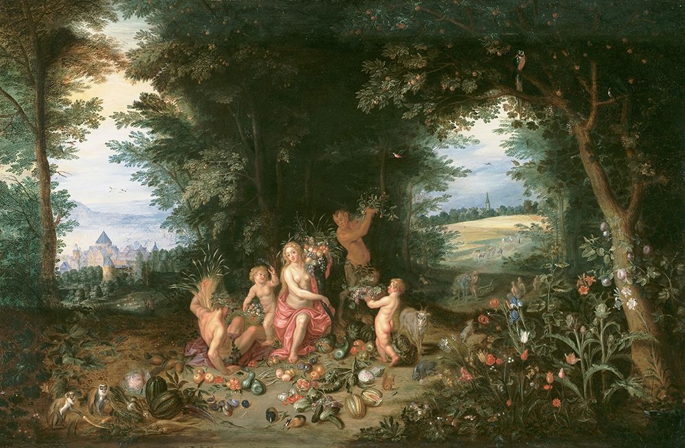 Landscape with Ceres (Allegory of Earth) art print by Jan the Younger Brueghel for $57.95 CAD