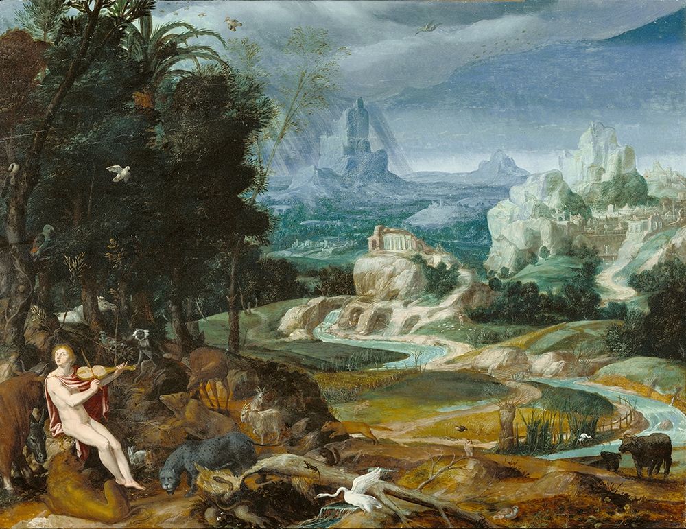 Landscape with Orpheus art print by Unknown 16th Century Flemish Painter for $57.95 CAD