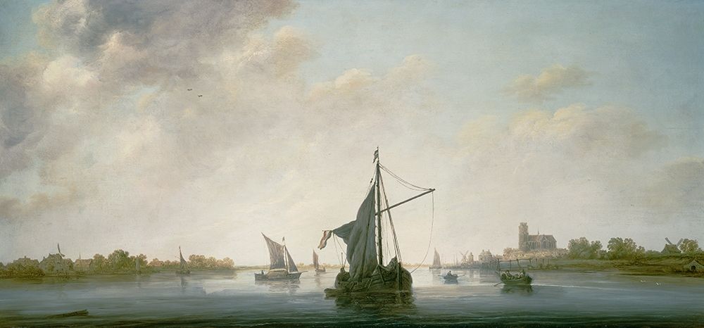 A View of the Maas at Dordrecht art print by Cuyp Aelbert for $57.95 CAD