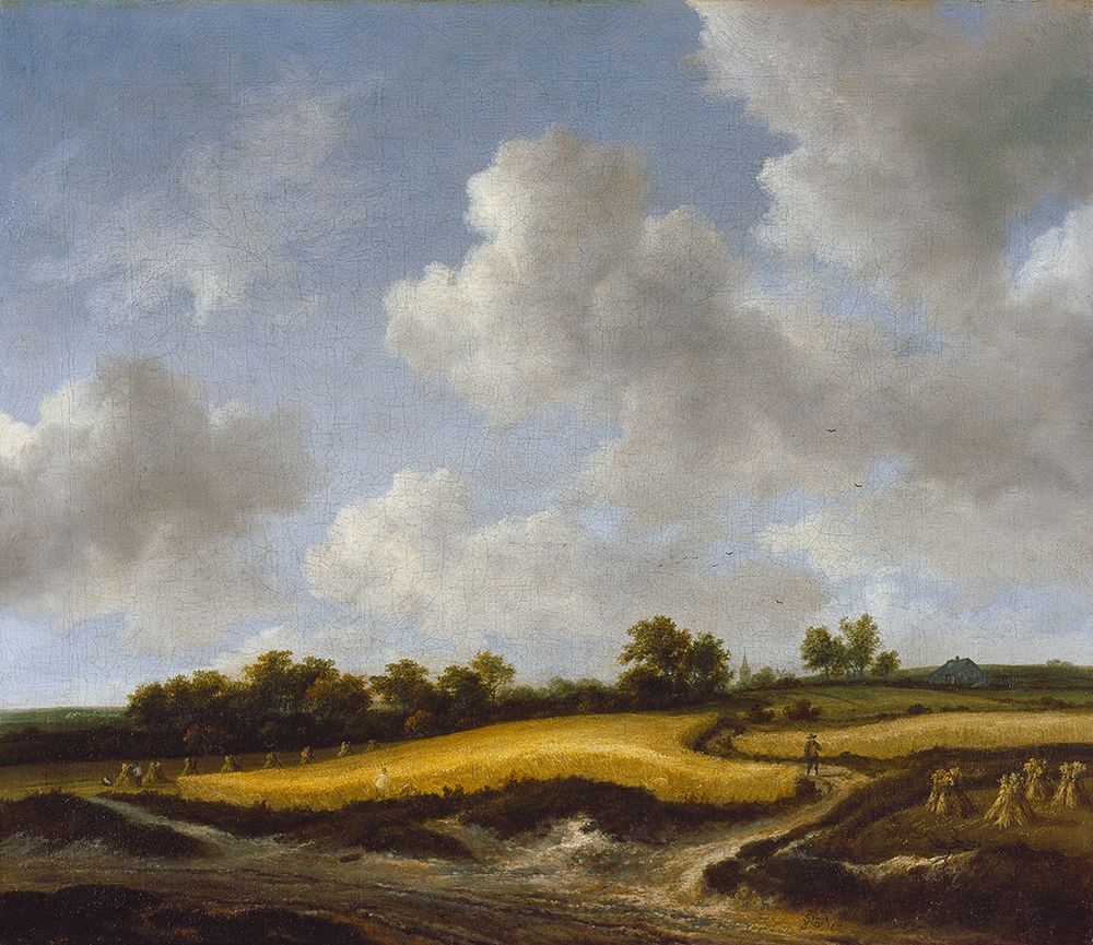 Landscape with a Wheatfield art print by Jacob van Ruisdael for $57.95 CAD