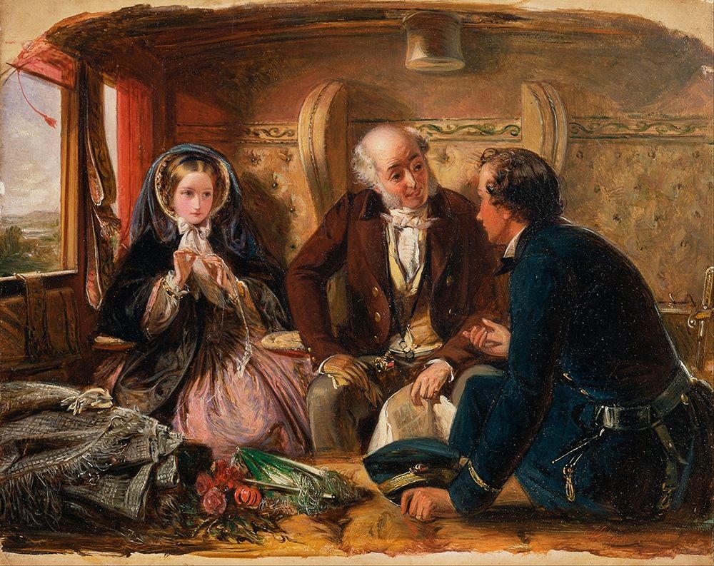 First Class - The Meeting, 1855 art print by Abraham Solomom for $57.95 CAD