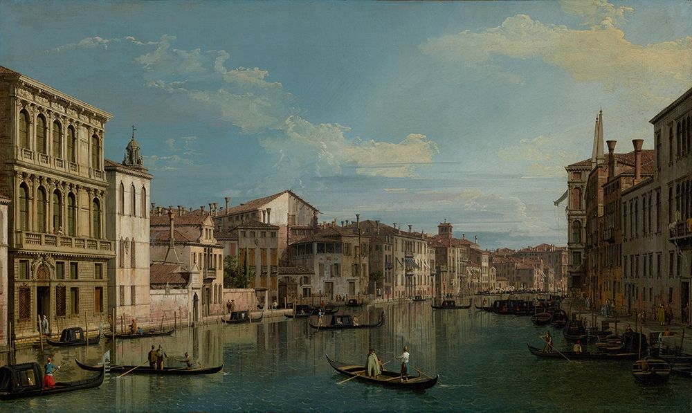 The Grand Canal in Venice from Palazzo Flangini to Campo San Marcuola art print by Giovanni Antonio Canal for $57.95 CAD